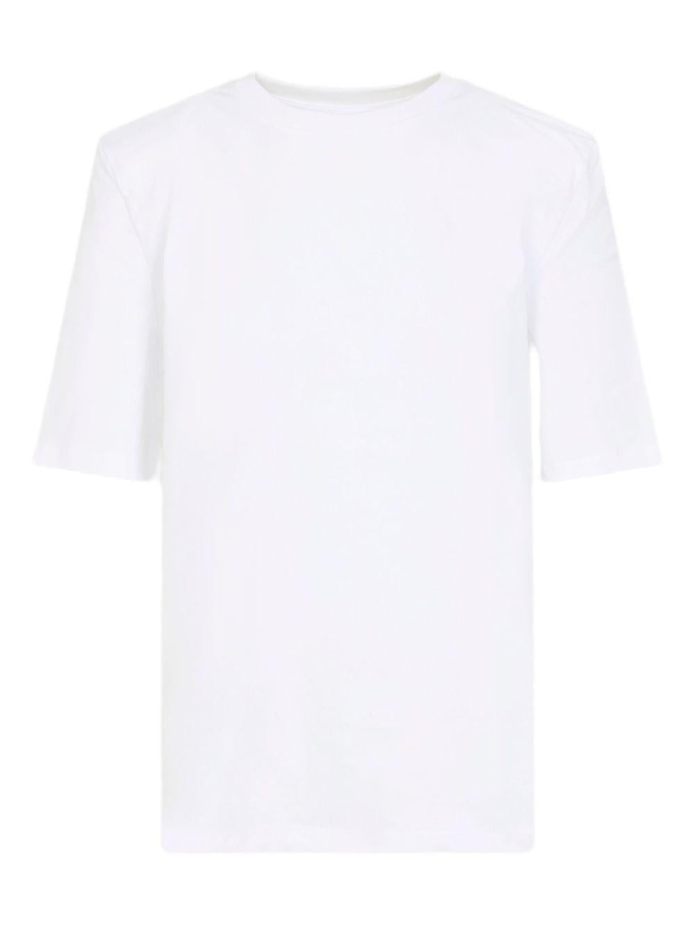 CARRINGTON PADDED SHOULDER TEE TSFS21180000 WHITE THE FRANKIE SHOP 