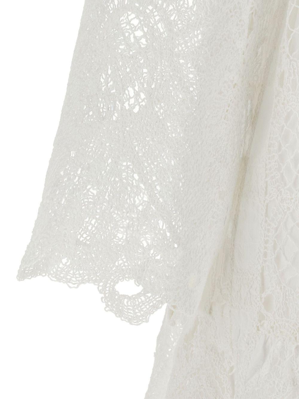 Evergreen off-the-shoulder lace dress<BR/><BR/> 104797 A2G9Z05 PINKO 