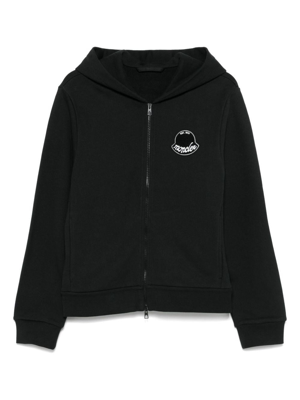 Logoed hoodie with zip K2091 8G00023 89AZU998 MONCLER 