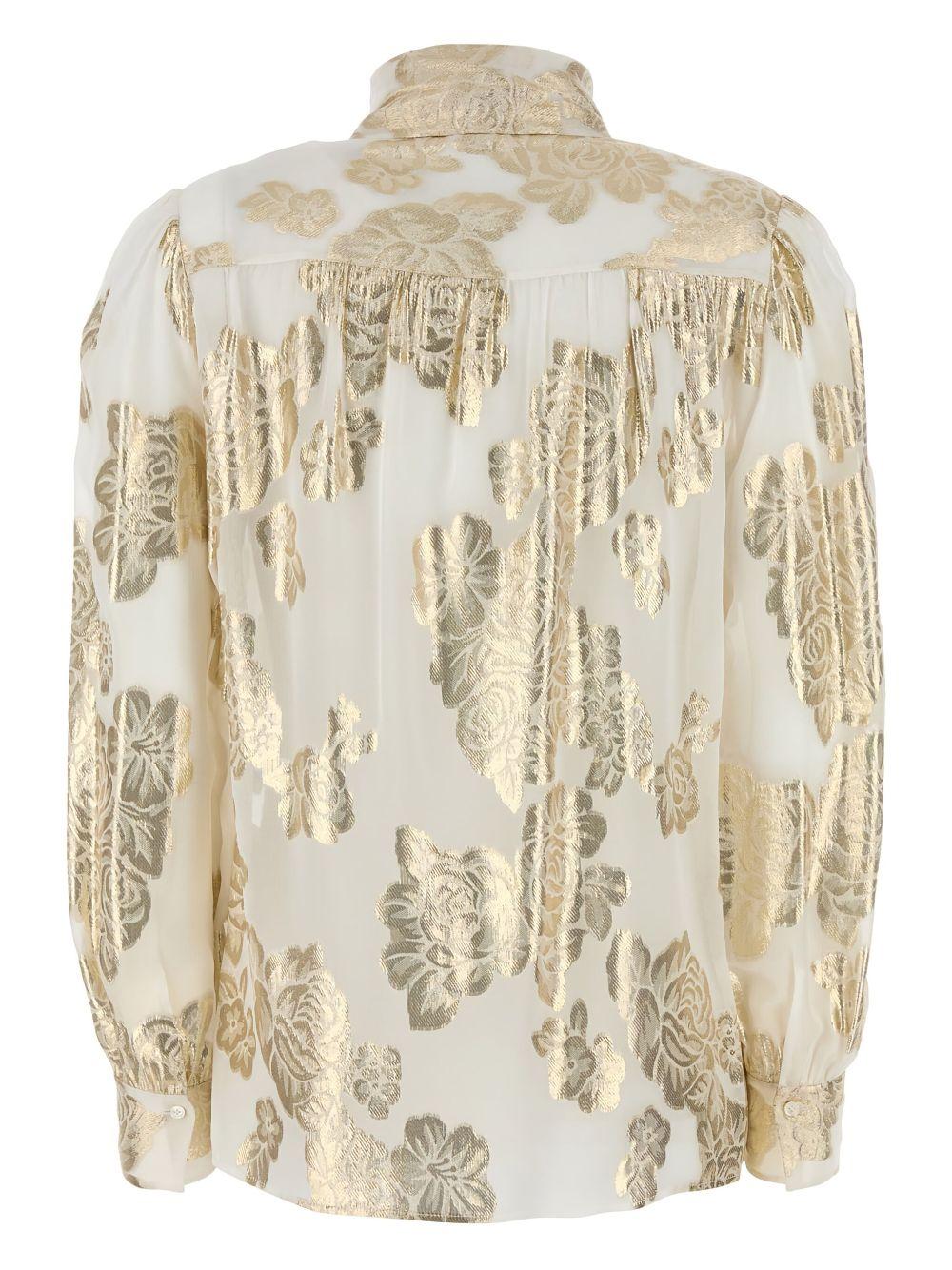 Blouse with gold details CH25SHT02413 103 CHLOÉ 