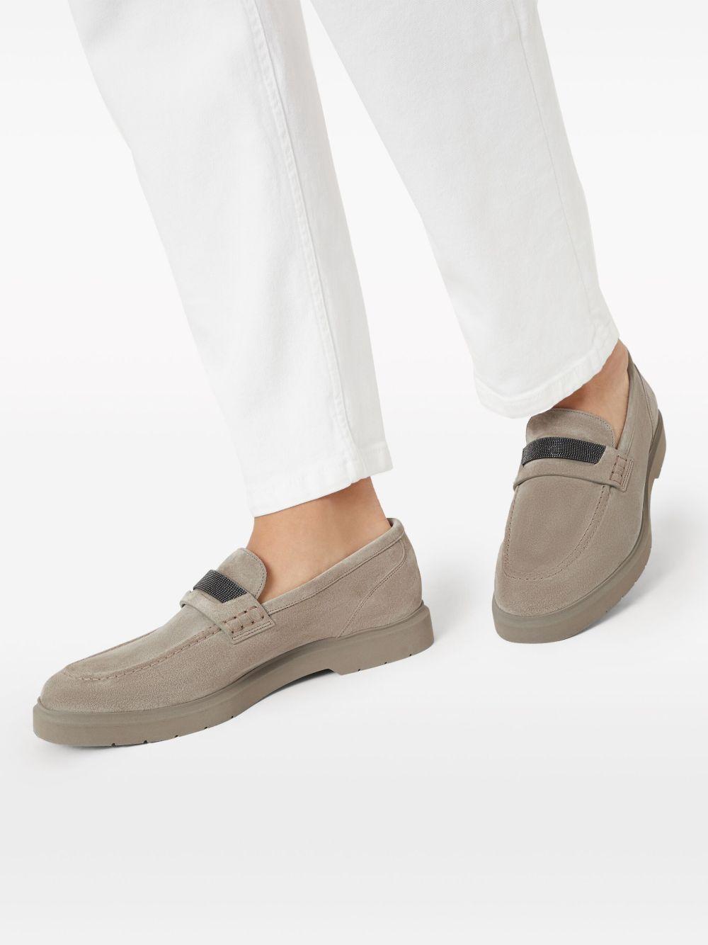 Crystal-embellished suede loafers MZSFG2370 C5859 BRUNELLO CUCINELLI 