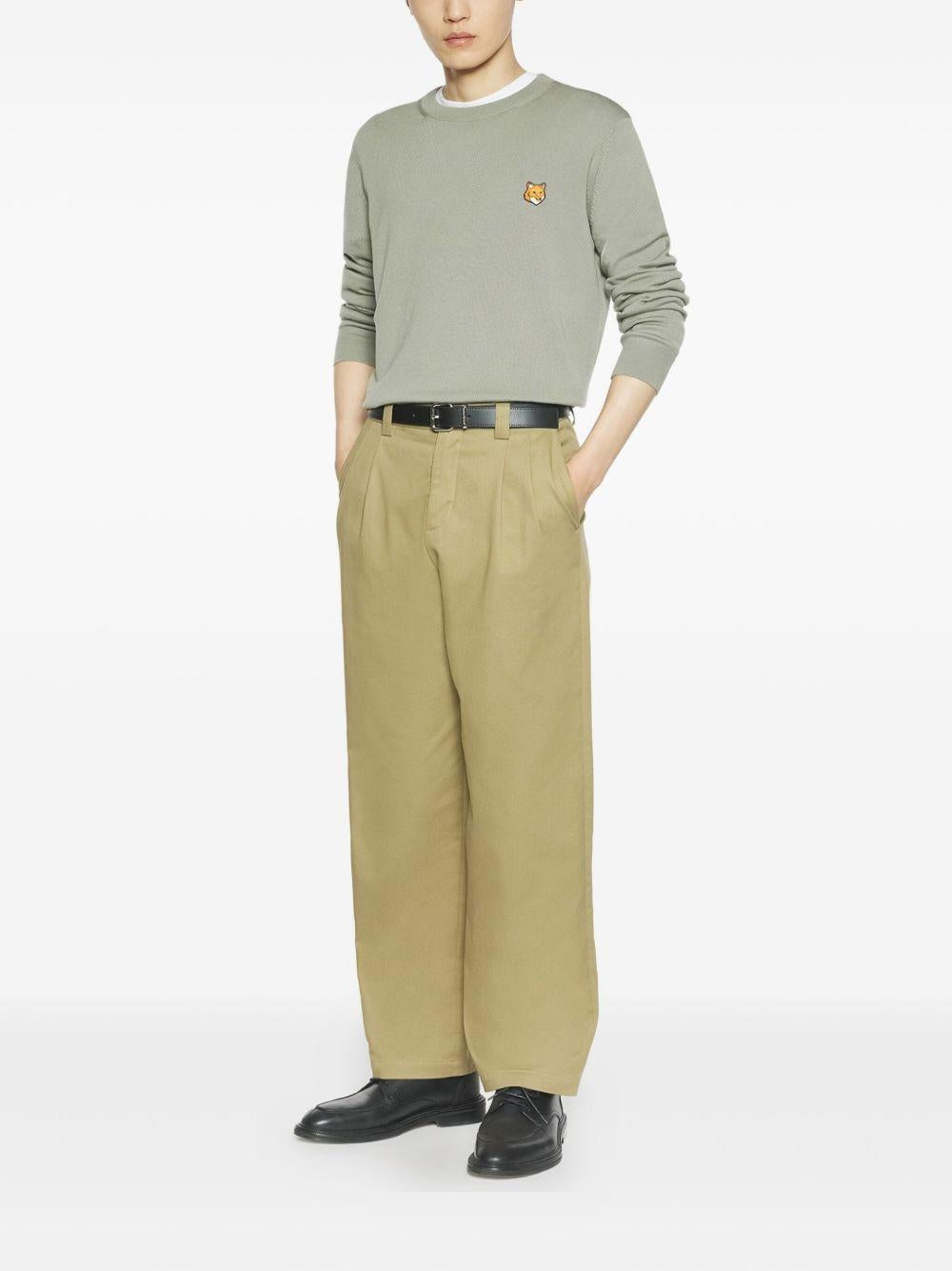 FOX HEAD MERINO REGULAR JUMPER PM00801KT1181 P131 MAISON KITSUNÉ 