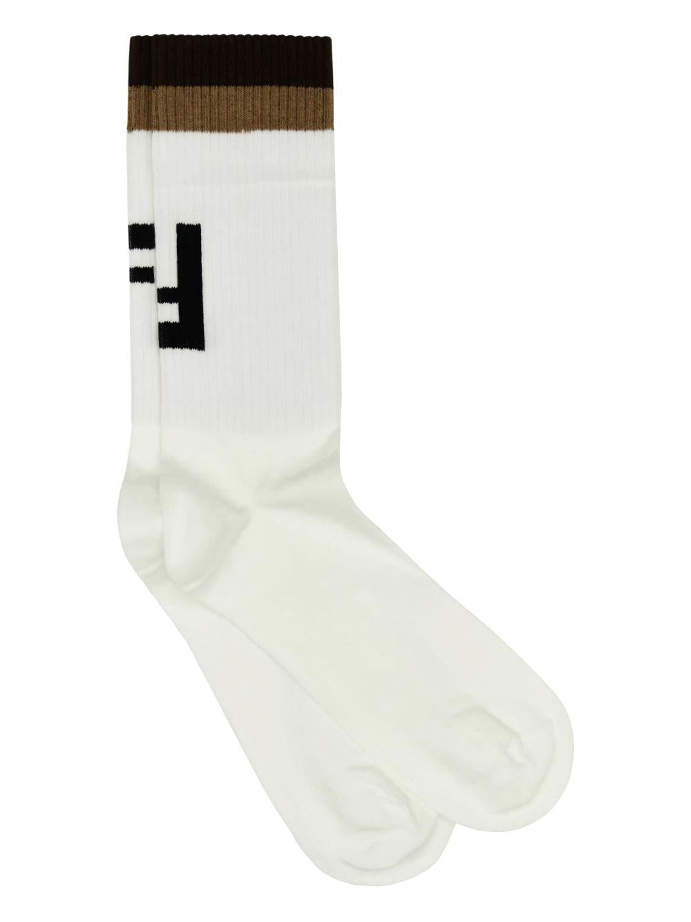 Cotton-blend socks FXZ977 AUECF05WL FENDI 