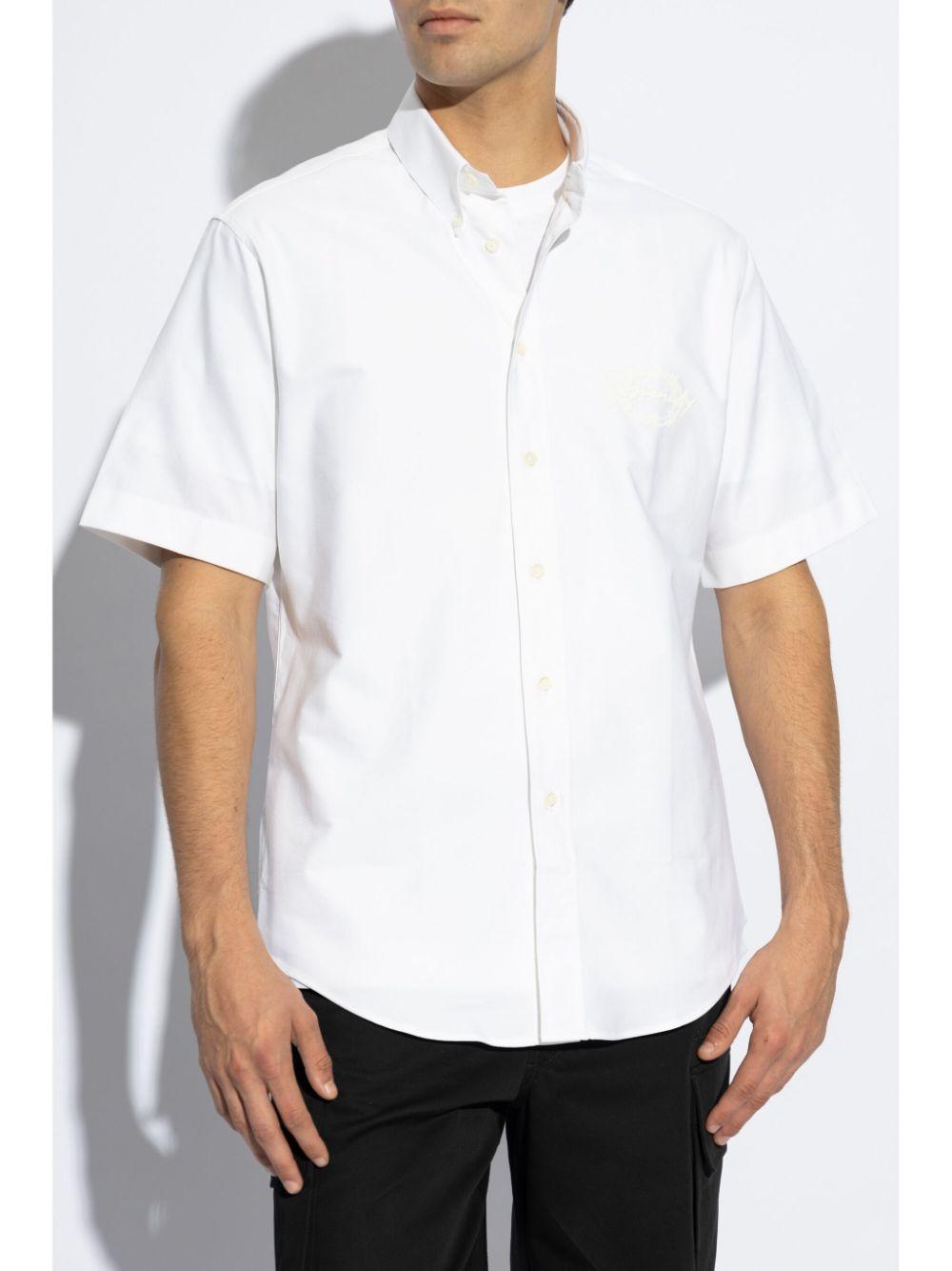 Logo-embroidered shirt<BR/><BR/><BR/> BM611CG1ZF 100 GIVENCHY 
