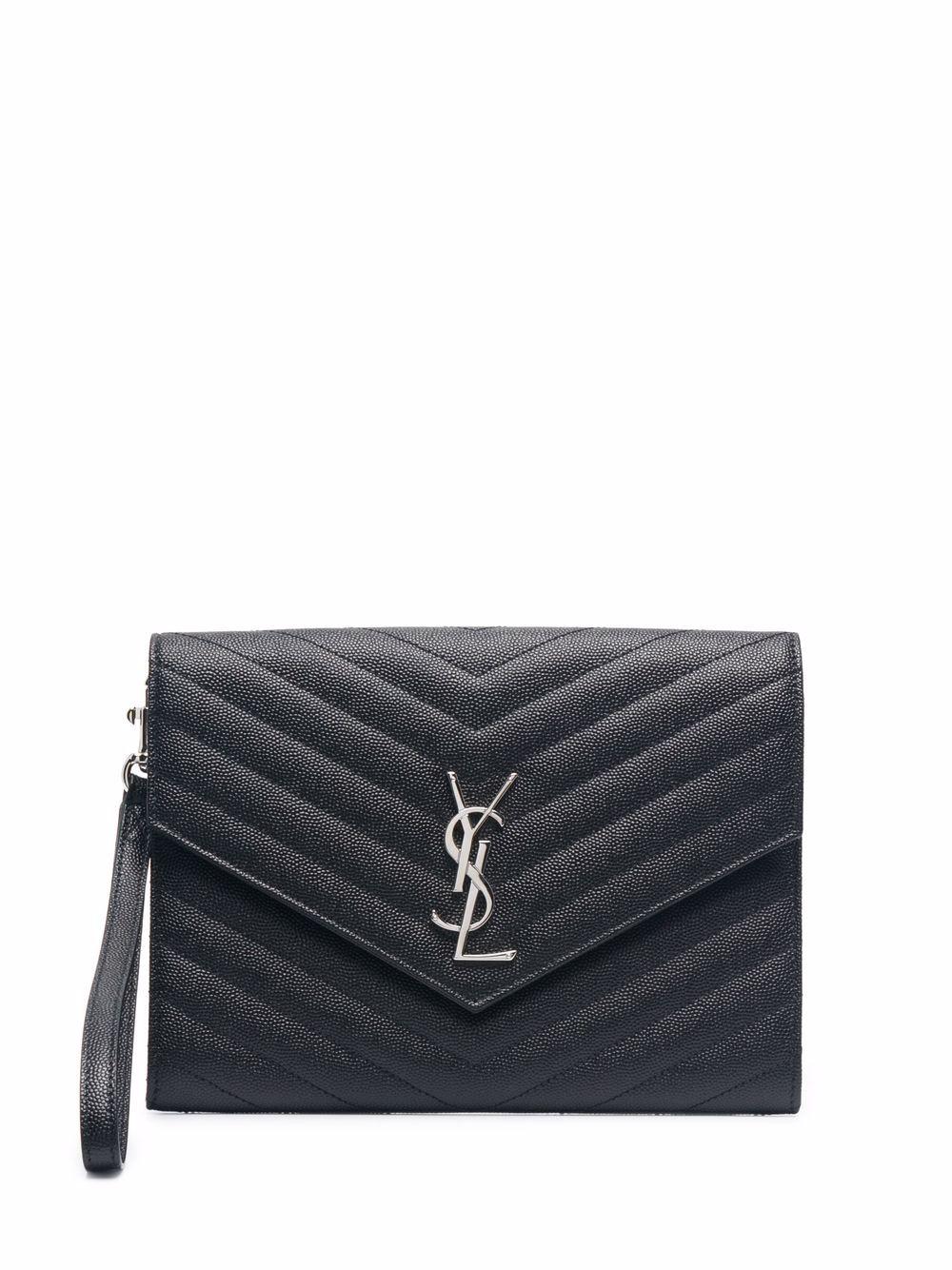 Cassandre matelassé flap pouch 617662BOW02 1000 SAINT LAURENT 