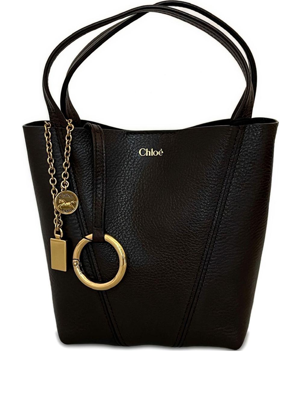Small Spin tote bag in grained leather CH25SS812N84 24X CHLOÉ 