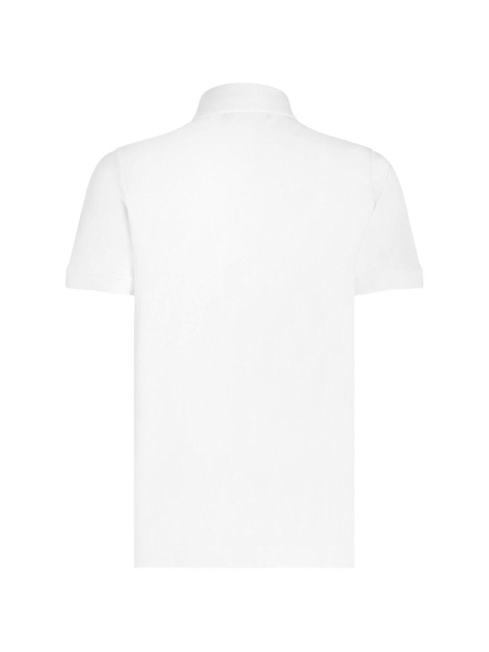 Cotton piquet polo shirt with logo plaque G8PL4T G7P1DW0800 DOLCE & GABBANA 