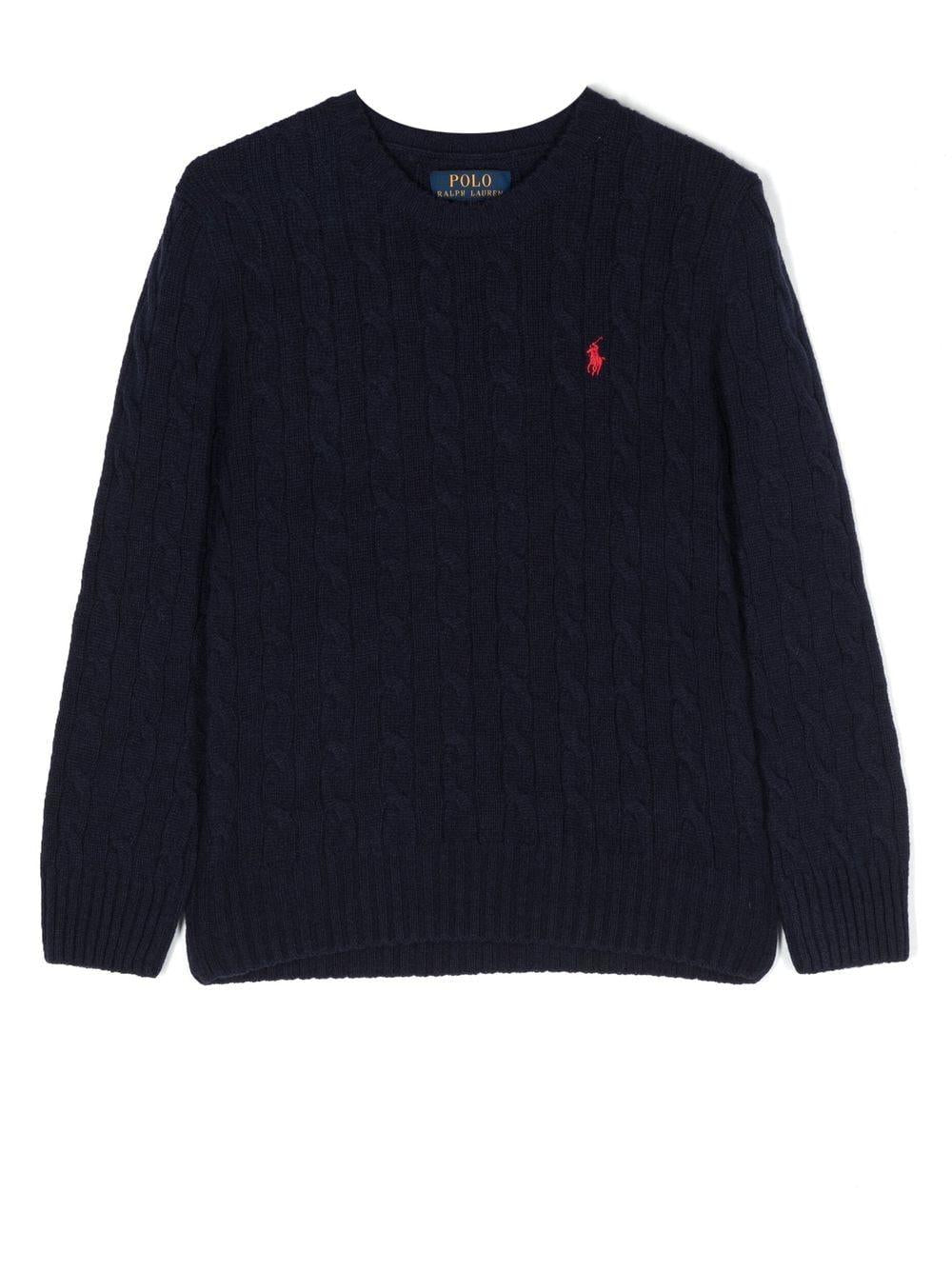 Polo logo swearter 322877728001 HUNTERNAVYC3822 POLO RALPH LAUREN KIDS 