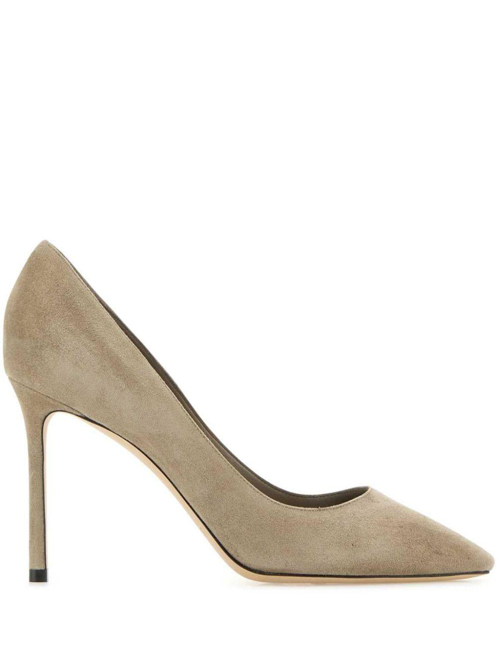 85mm Romy pumps<BR/><BR/><BR/> ROMY 85 TAUPE JIMMY CHOO 
