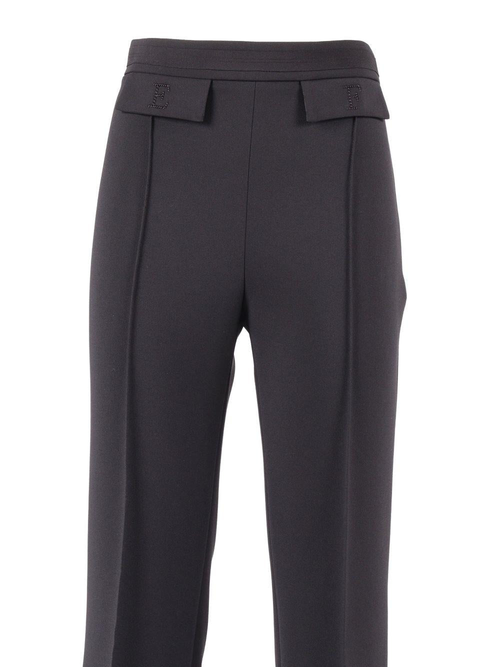 Light crepe and satin trousers PA17161E2 110 ELISABETTA FRANCHI 