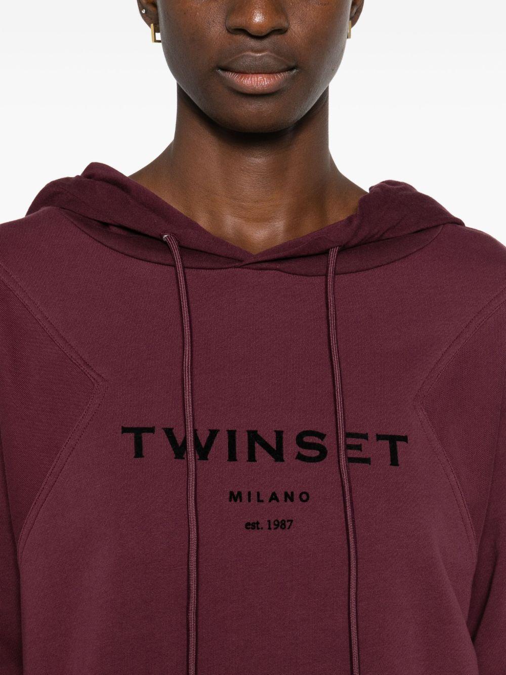 Logo hoodie 252TP2681 05609 TWINSET 
