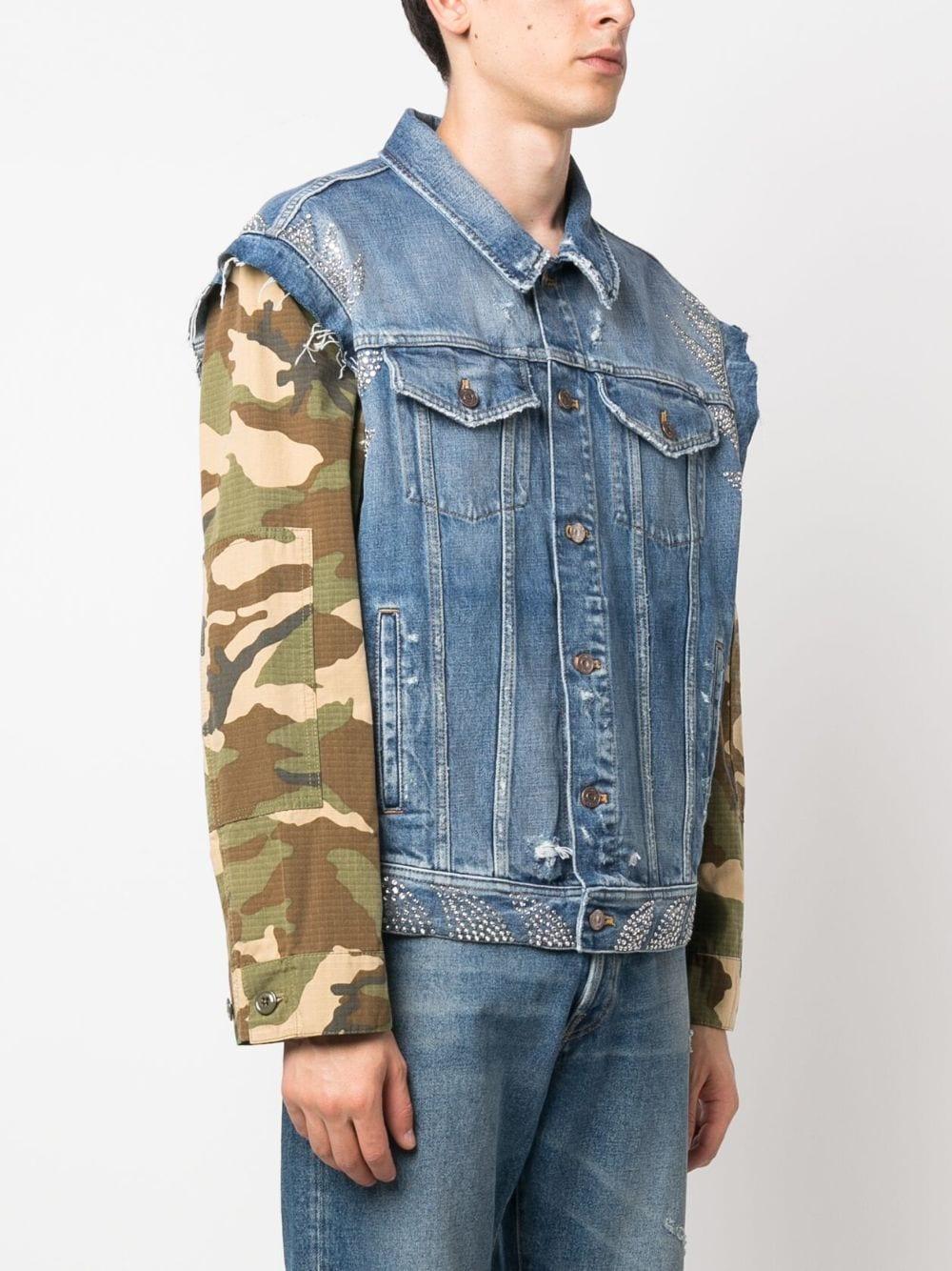Layered denim jacket 2Q621996T 08LY CÉLINE 