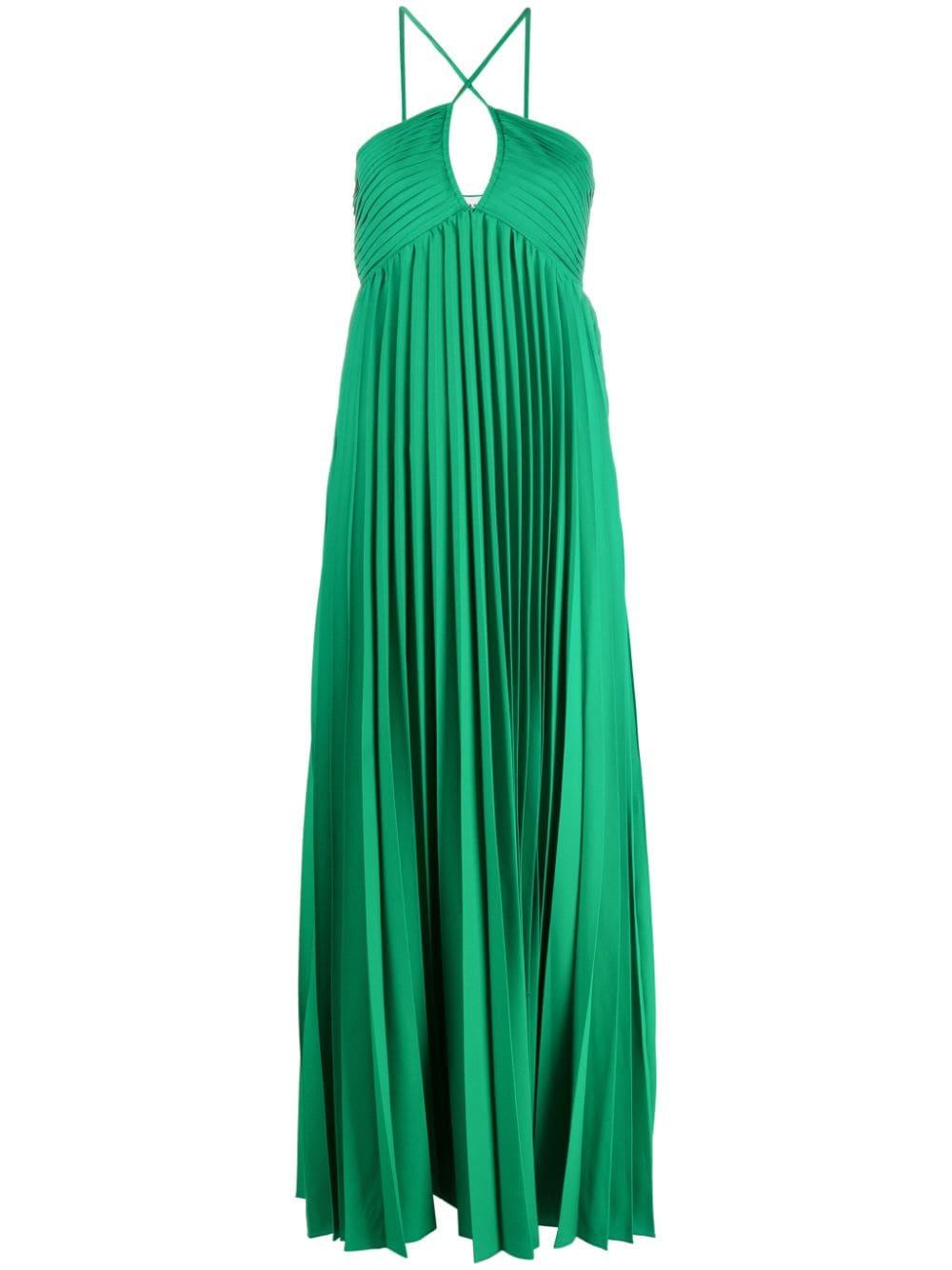 Palmer pleated long-length dress D725201 PALMER24005 P.A.R.O.S.H. 