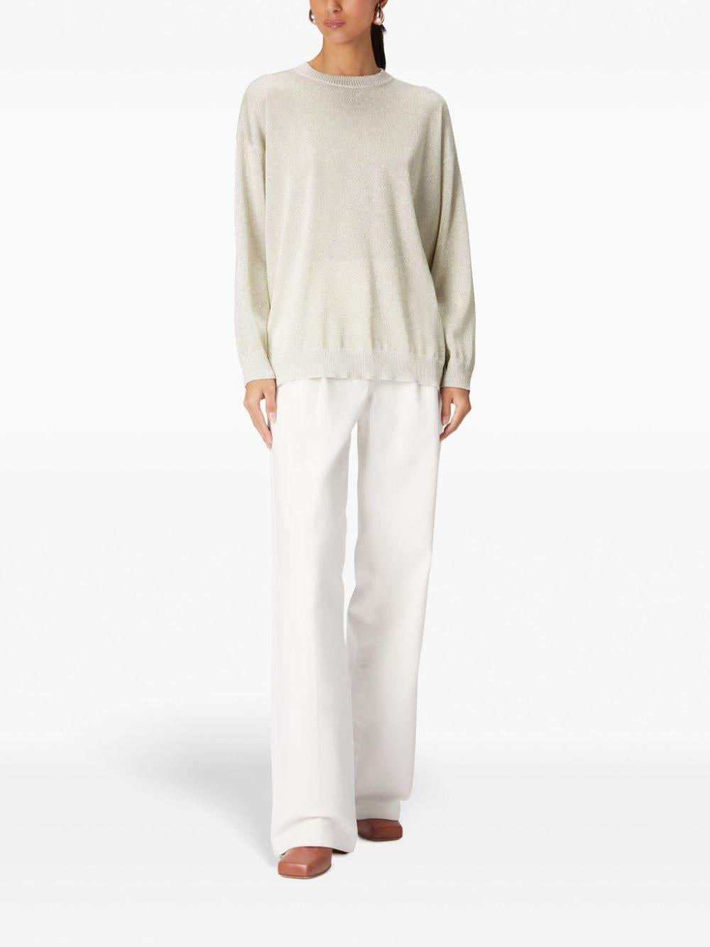 Metallic knitted jumper<BR/><BR/><BR/> DS24WN0Q BK039JS01CU MISSONI 