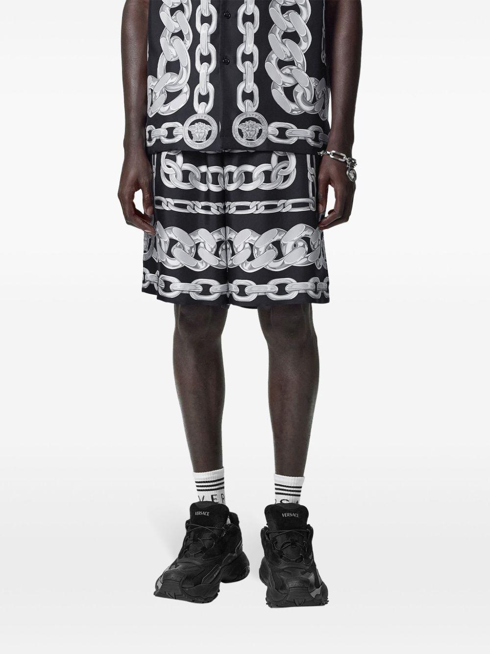 Silk shorts 1002476 1A133975B950 VERSACE 