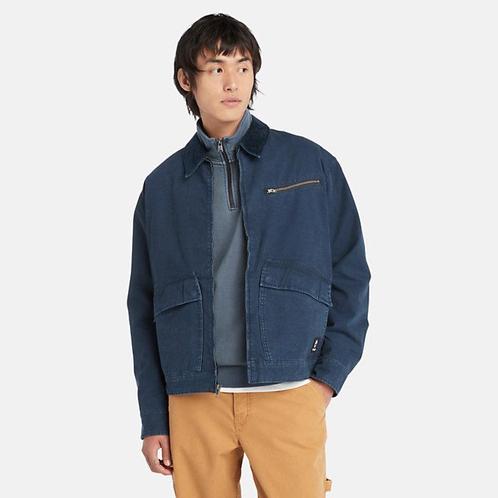 Washed effect canvas jacket TB0A5TGF 4331 TIMBERLAND 