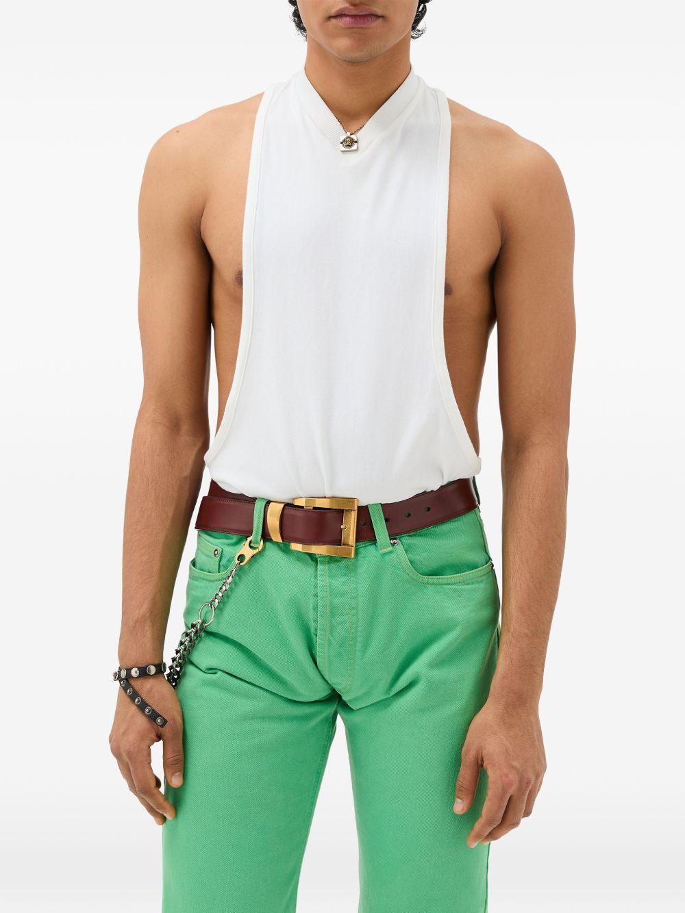 Stretch Cotton-Jersey Tank Top 1023750 1A178881W000 VERSACE 