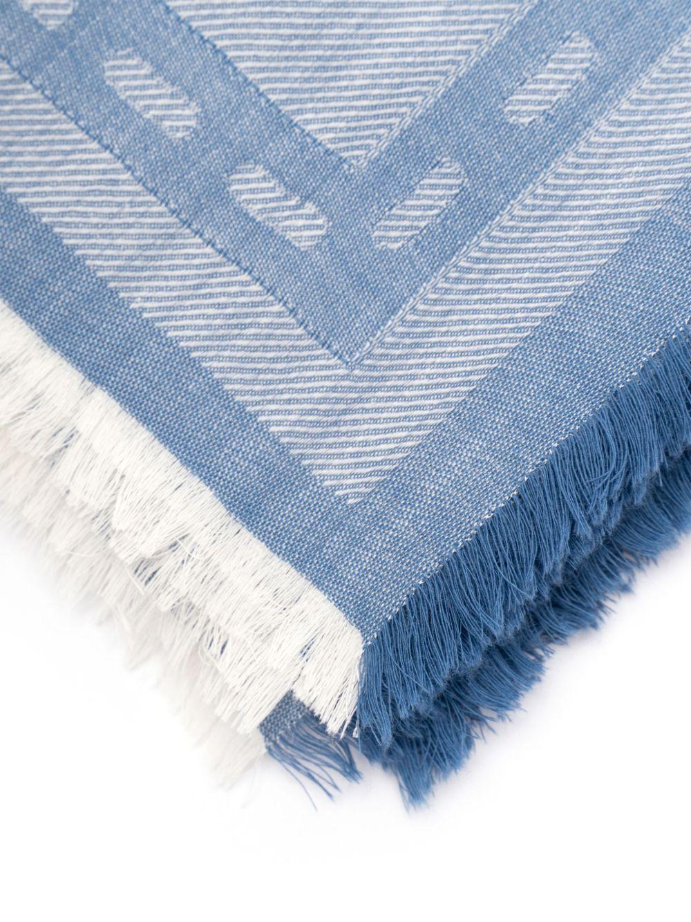 Jacquard-pattern scarf<BR/><BR/> FXT069 AUM1F0RU7 FENDI 