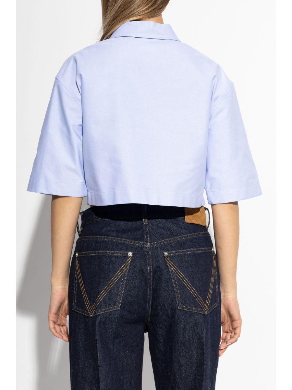 Cotton cropped shirt BW61591557 453 GIVENCHY 