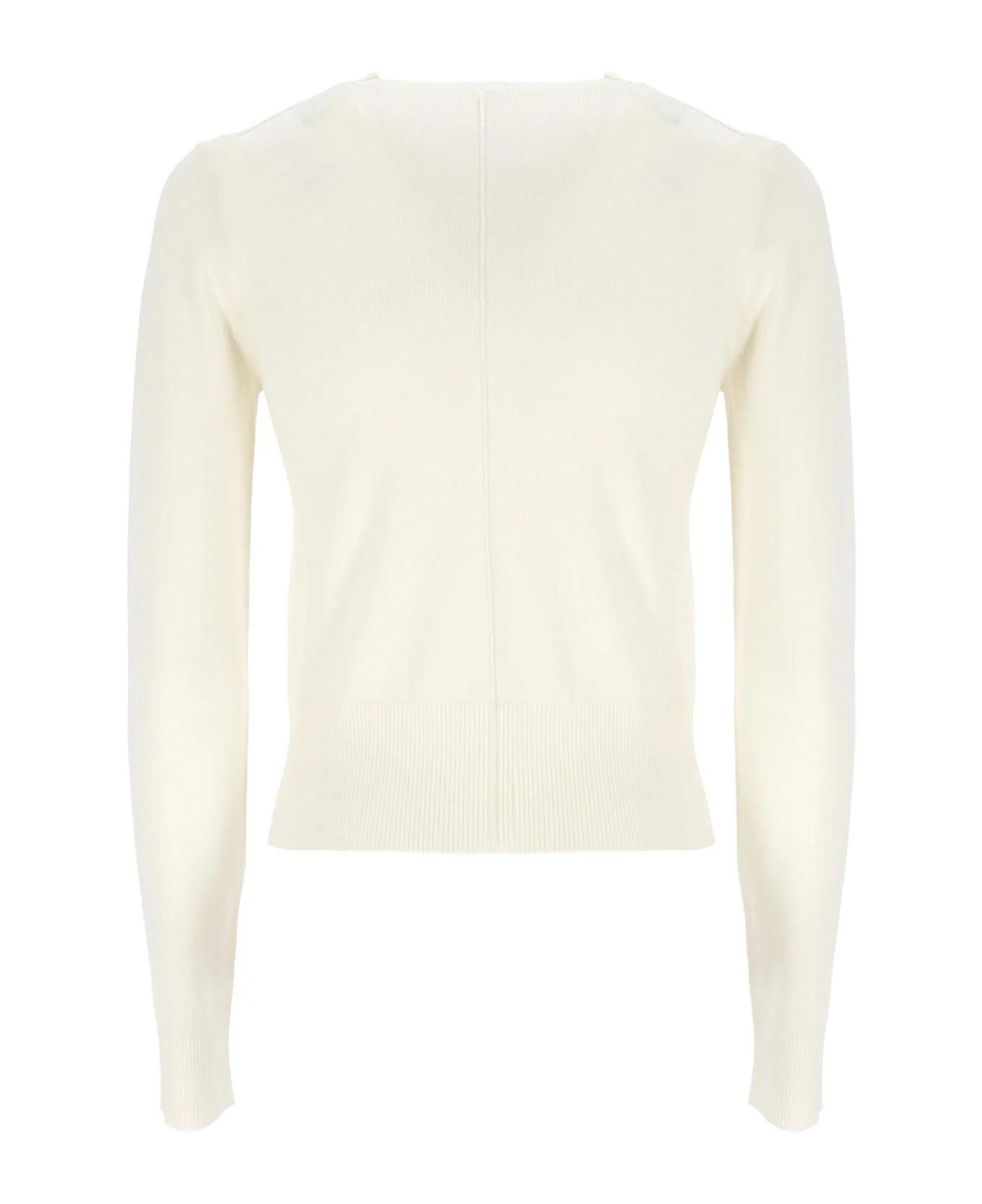 Logo-embroidered roll-neck jumper<BR/><BR/><BR/> CHC24AMP04660 107 CHLOÉ 