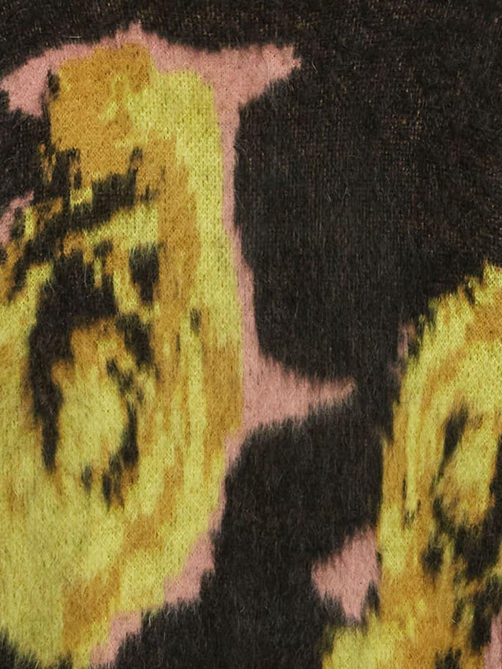 Rose intarsia print jumper<BR/><BR/><BR/> 3740MM217 24758099 MSGM 