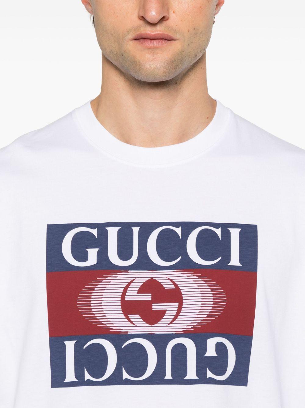 Logo print T-shirt 796395 XJGQ29074 GUCCI 