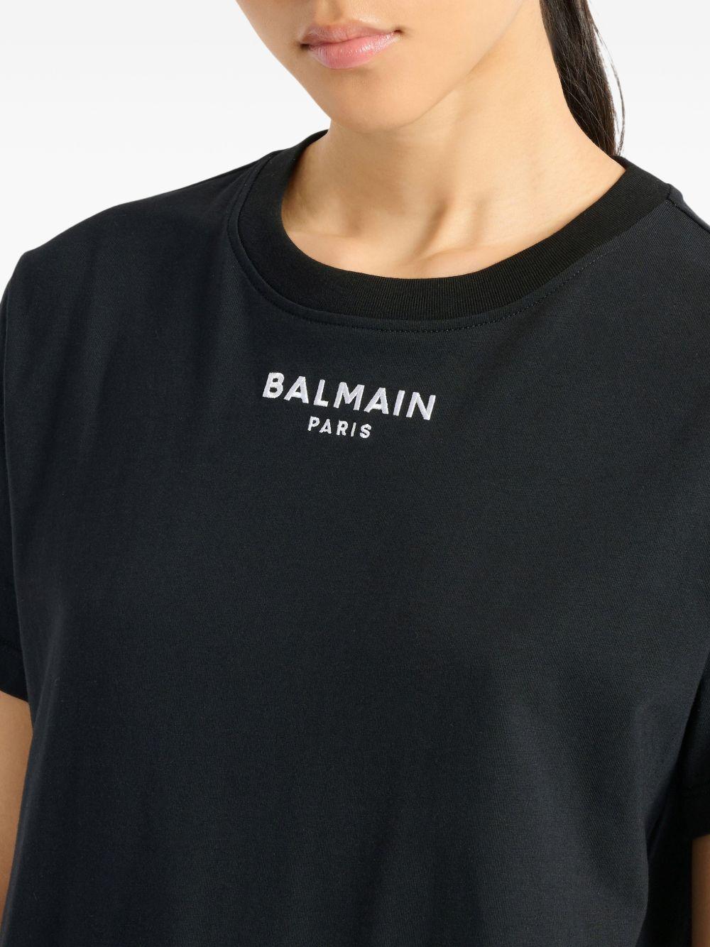 Embroidered Balmain Paris T-shirt HF1EF000BD10 EAB BALMAIN 