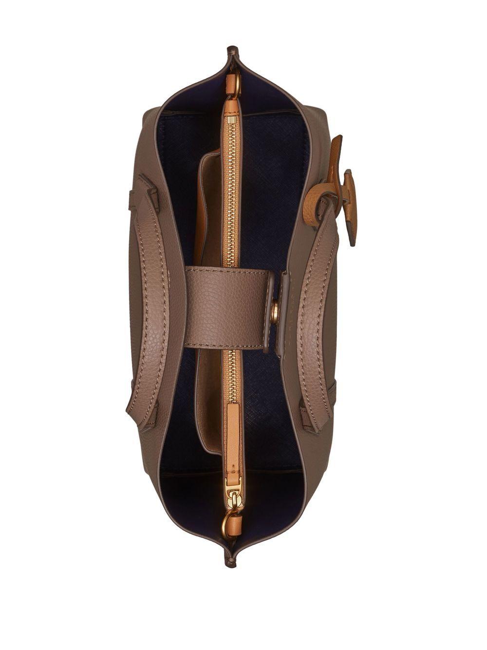 Leather logo-print bag<BR/><BR/><BR/> 81928 093 TORY BURCH 