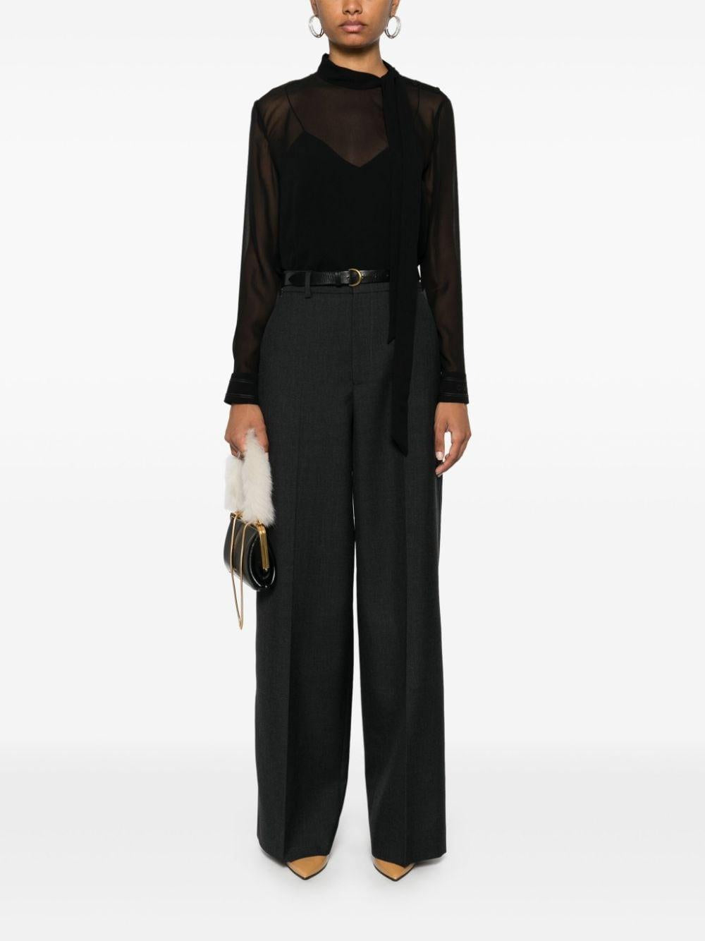 Wool gabardine trousers<BR/><BR/><BR/><BR/><BR/> 800107 ZARRB1165 GUCCI 