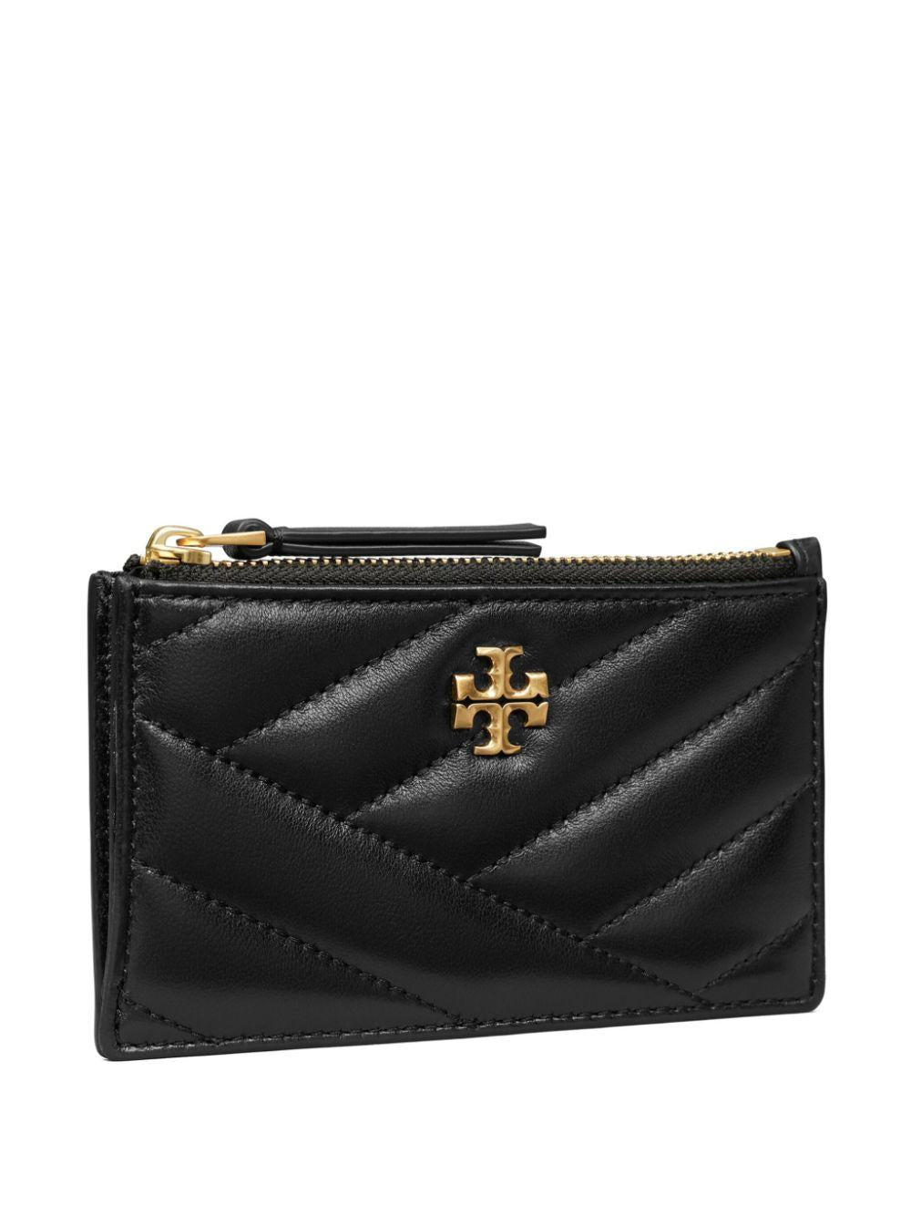 Kira Chevron zipped card holder<BR/><BR/><BR/> 156556 001 TORY BURCH 