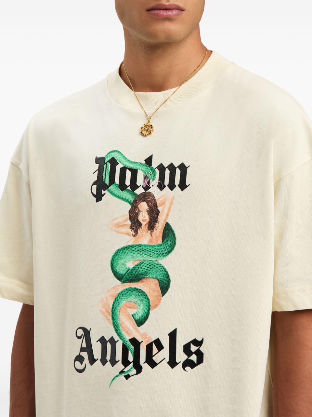 Ivy Pin Up T-shirt<BR/><BR/><BR/> PMAA001S25JER007 0B10 PALM ANGELS 