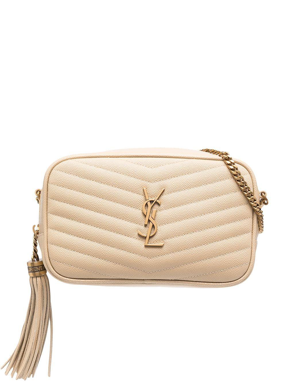 Lou mini bag in quilted gran de poudre embrossed leather 612579 1GF079141 SAINT LAURENT 
