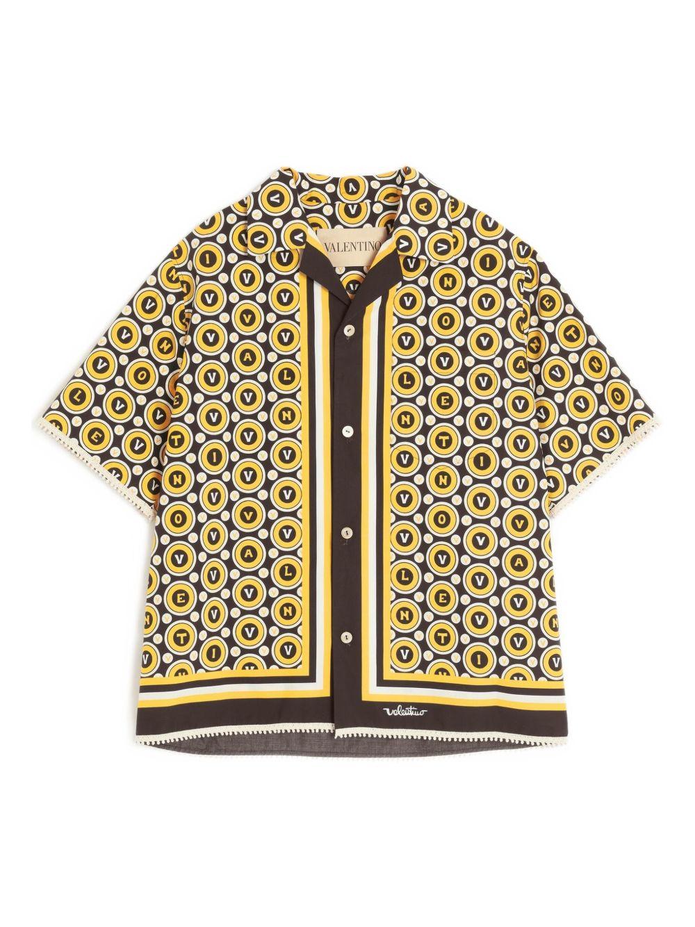 Printed poplin shirt 7V3AA111AYQ CLP VALENTINO GARAVANI 