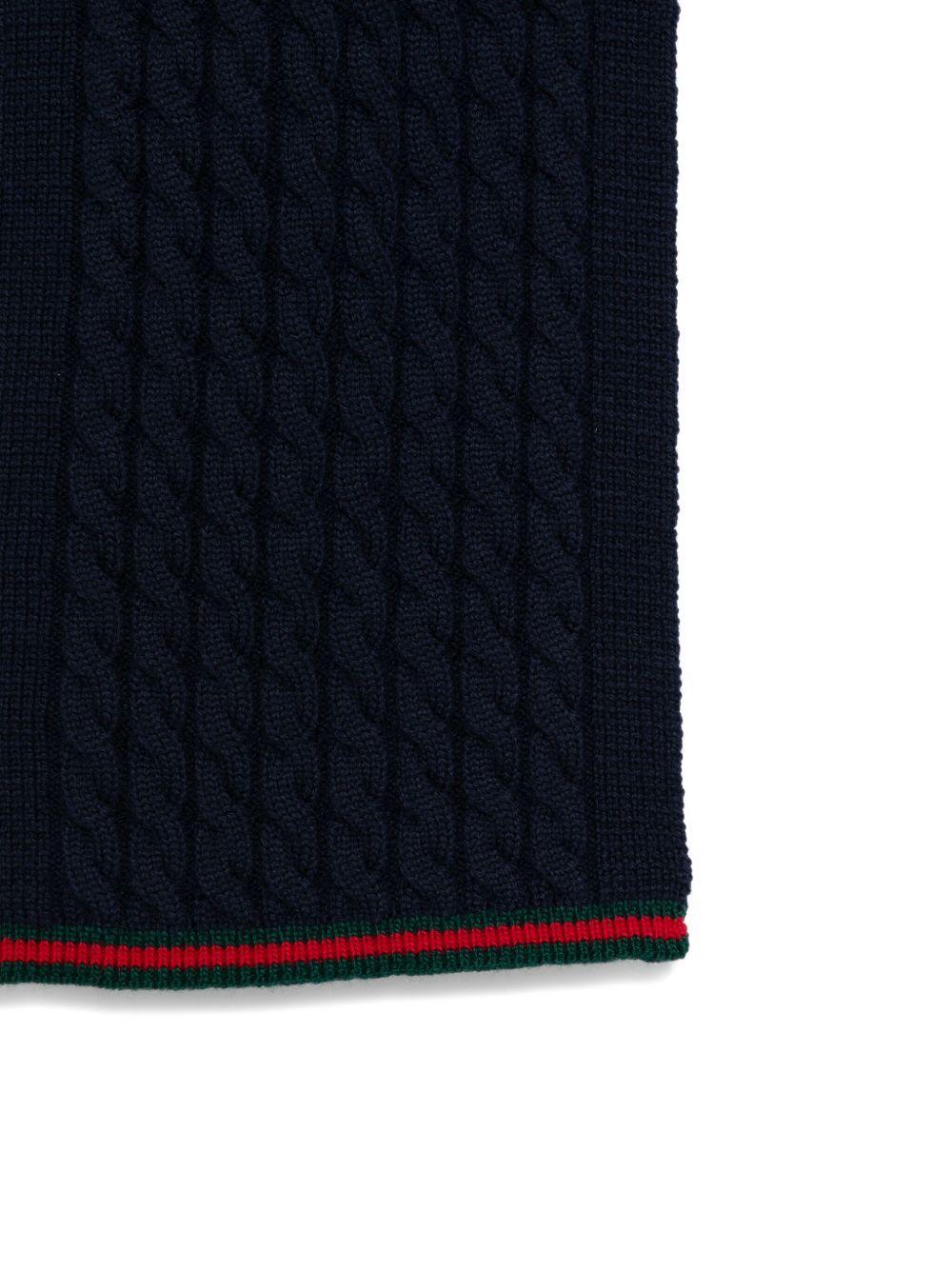 Scarf with woven pattern 828913 4K2069166 GUCCI KIDS 