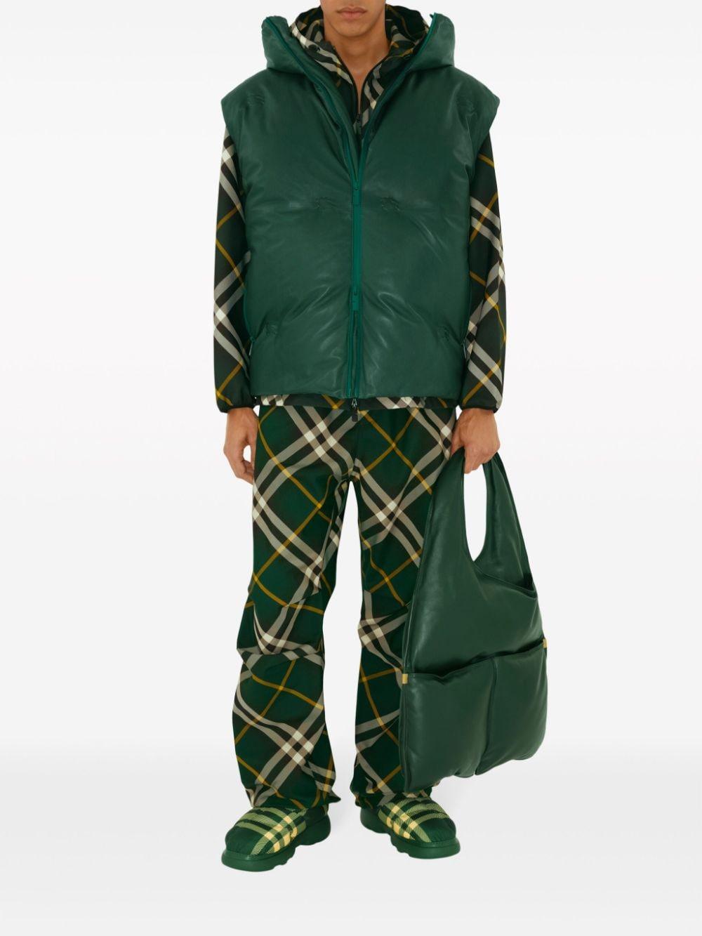 Check-pattern zipped hooded jacket<BR/><BR/><BR/> 8081895 B8660 BURBERRY 