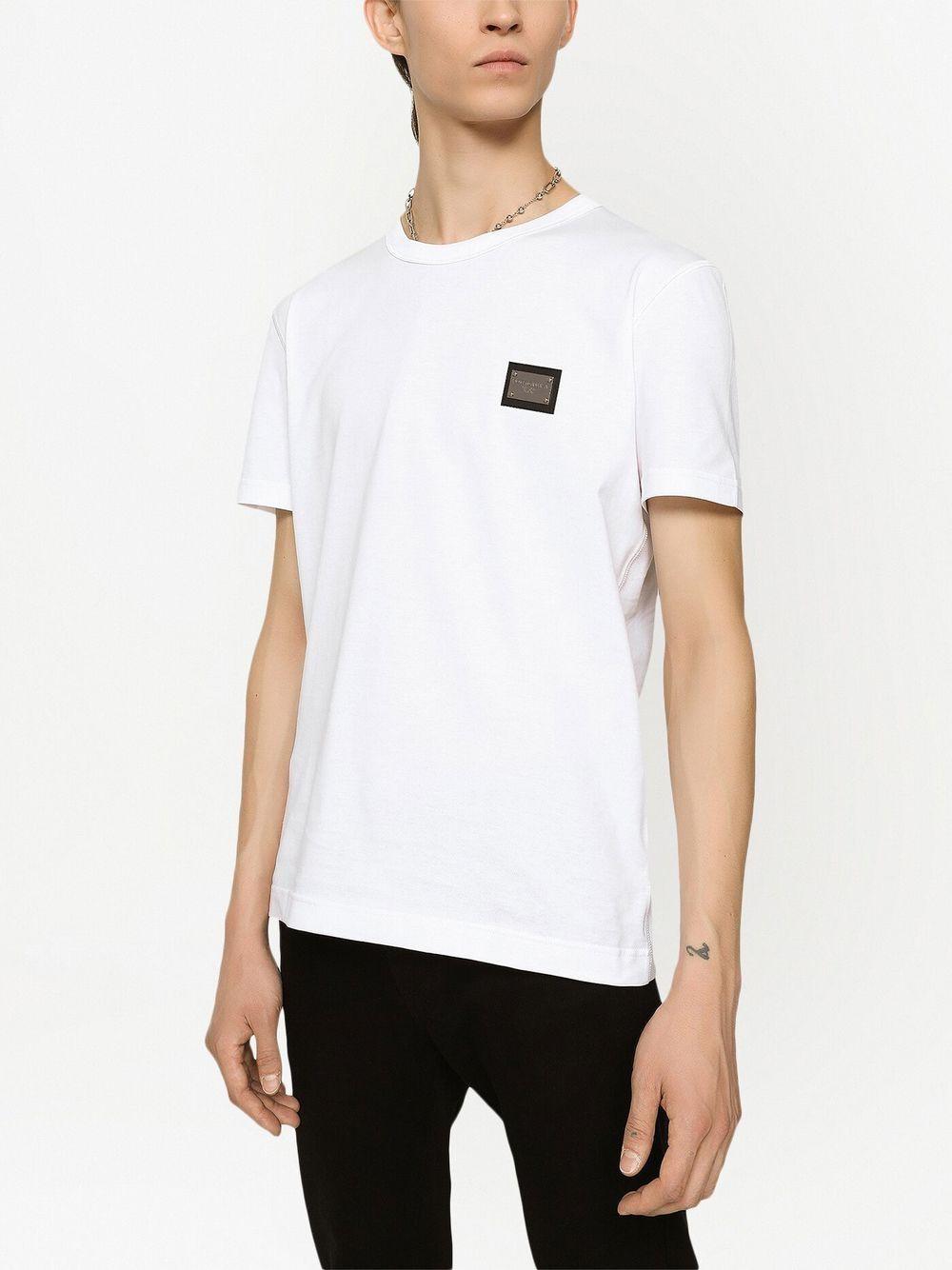 Logo-tag cotton T-shirt G8PT1T G7F2IW0800 DOLCE & GABBANA 