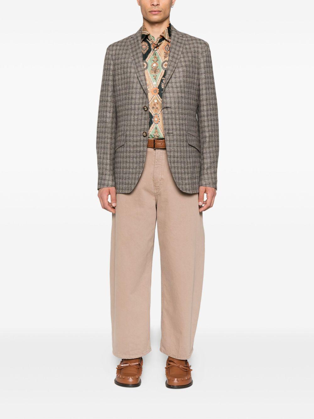 Long-Sleeved Checked Blazer MRCA0006 99TQB68S9820 ETRO 