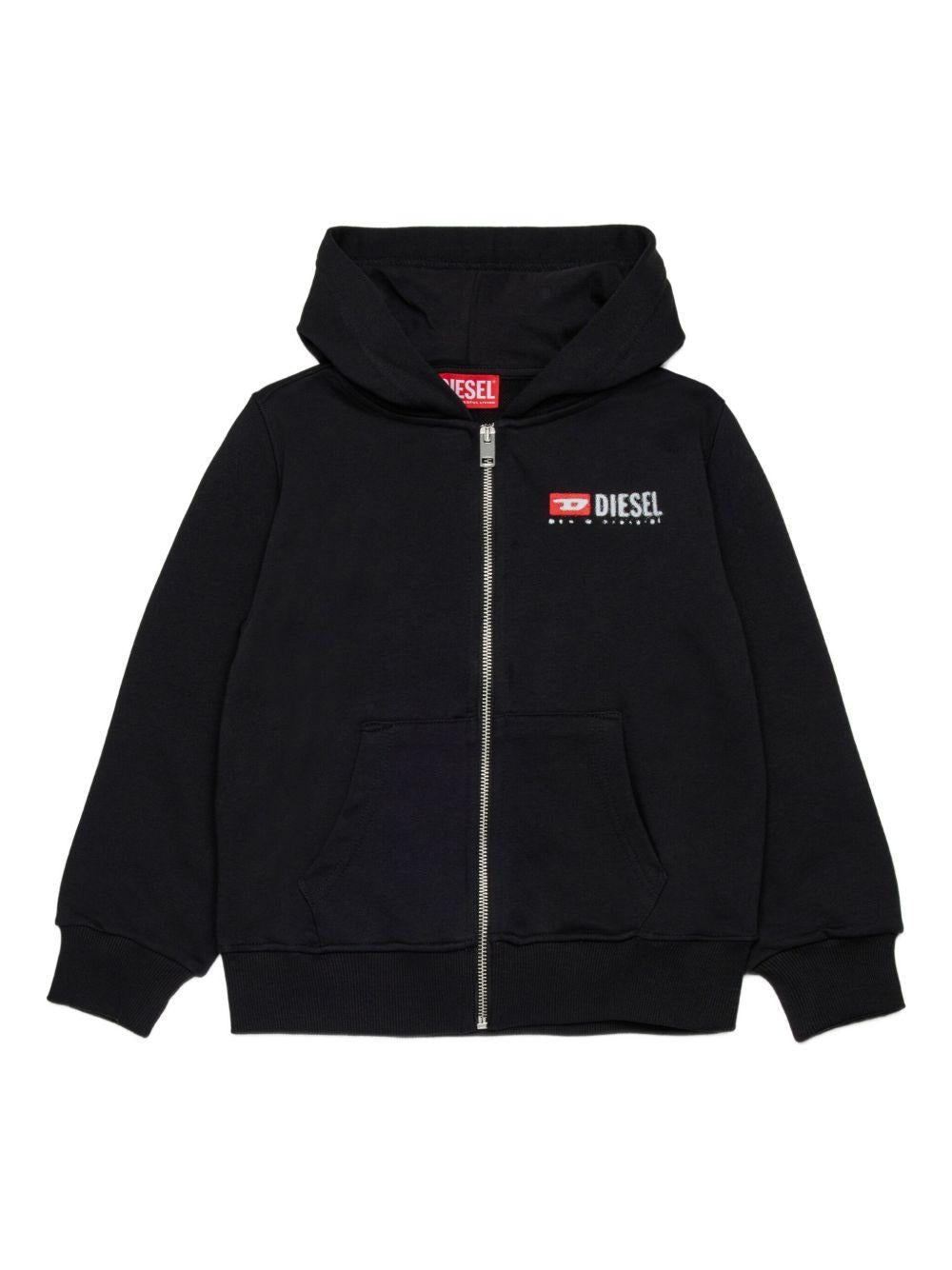 sdropshoodz over zip-up hoodie J02484 KYAZ3K900 DIESEL KID 