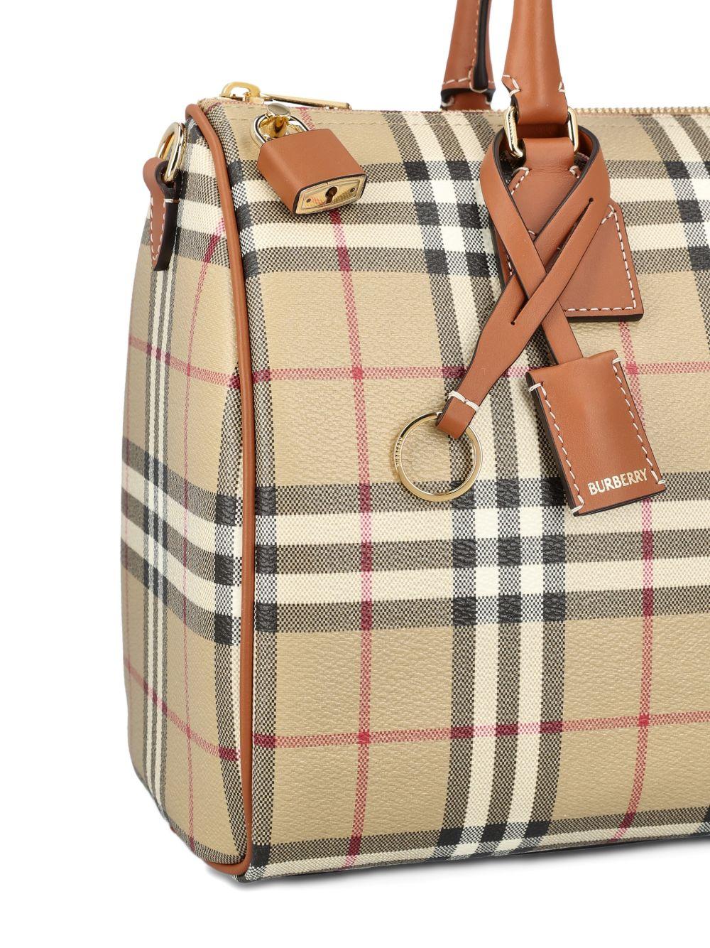 Medium Check Bowling Bag 8119049 A9534 BURBERRY 