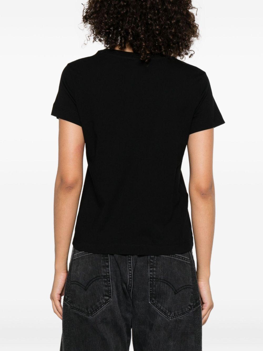 Logo-print T-shirt 100373 A2REZ99 PINKO 