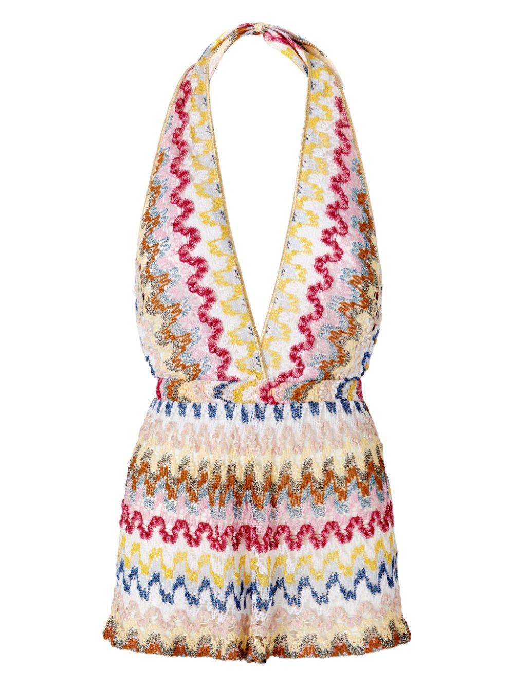 zigzag-woven playsuit<BR/><BR/><BR/> MC24SG00 BR0000S01FQ MISSONI 