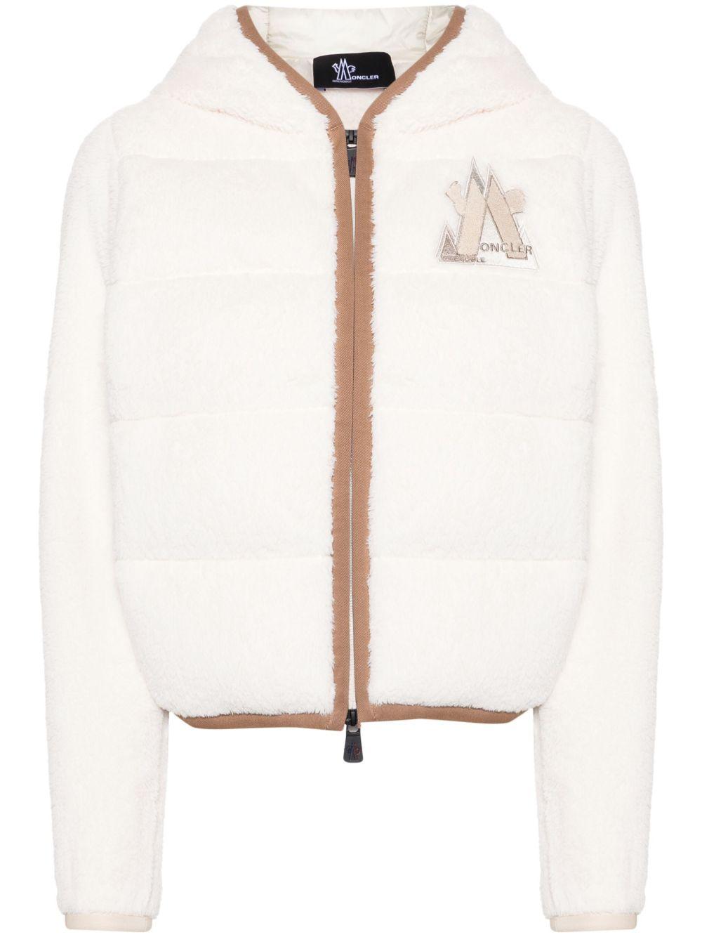 Padded hoodie with zip in Polartec® K20988G00022 899ML034 MONCLER GRENOBLE 