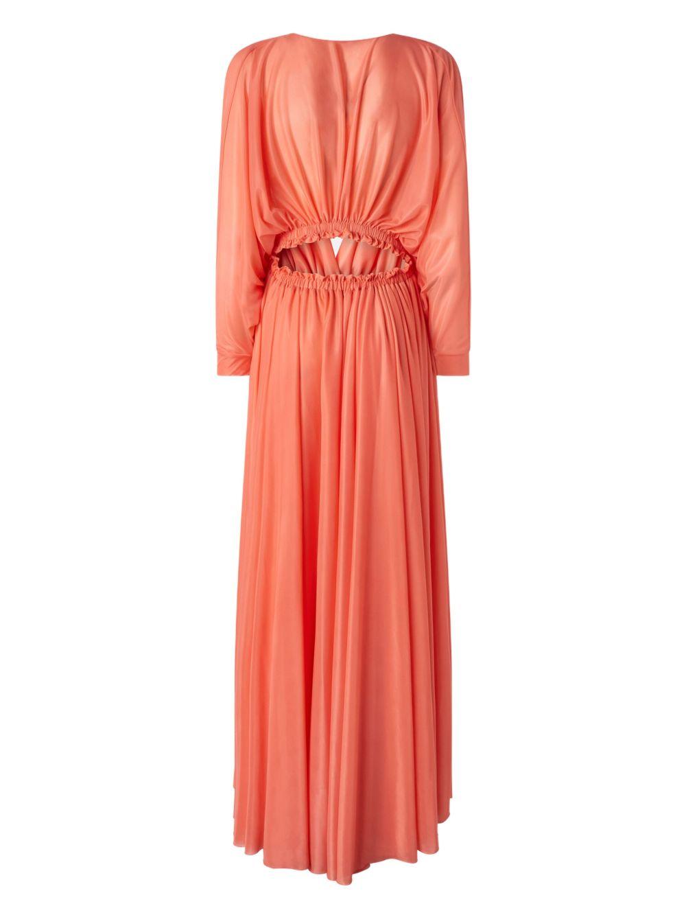 Ruched maxi dress<BR/><BR/><BR/> 104968 A2F1N53 PINKO 