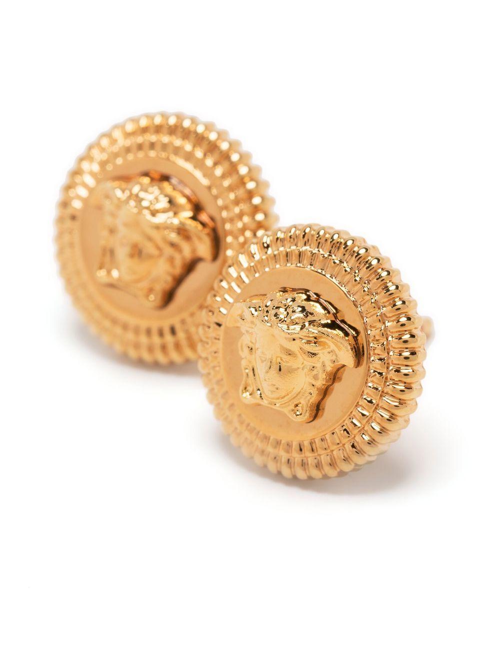 Medusa-plaque detail earrings<BR/><BR/><BR/> 1005333 1A006203J000 VERSACE 