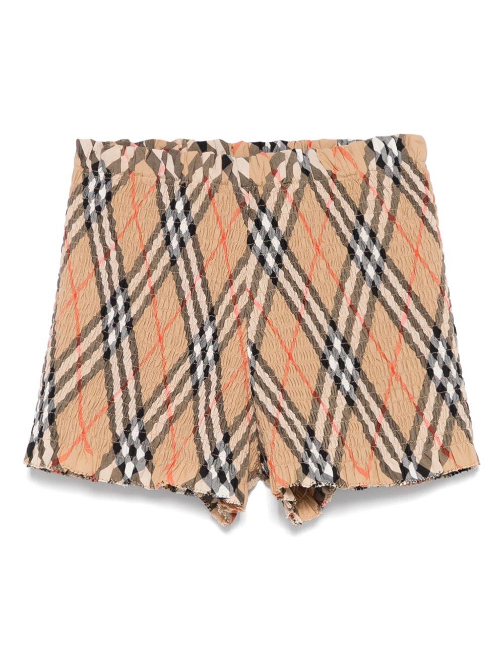 Checked cotton shirt<BR/><BR/><BR/> 8100074 B9368 BURBERRY KIDS 