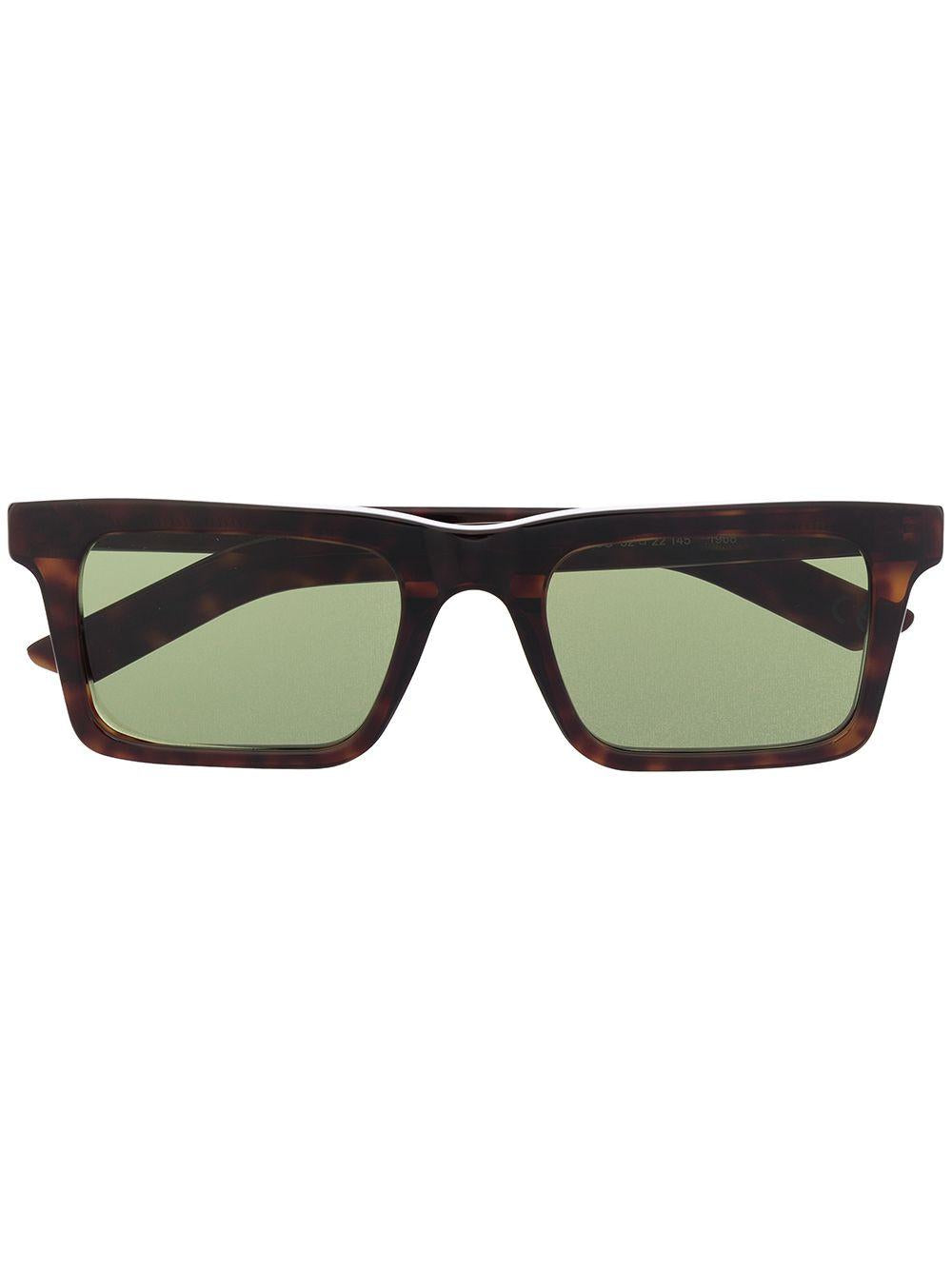 Tortoiseshell-effect square sunglasses<BR/><BR/><BR/> D9G 52 RETROSUPERFUTURE 