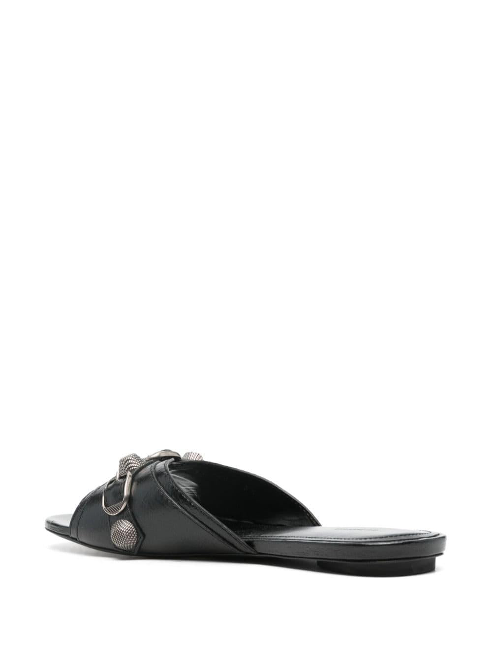 Cagole leather sandals<BR/><BR/><BR/> 746568 WAD4E1081 BALENCIAGA 