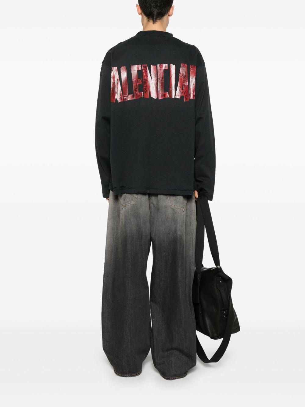 High neck T-shirt with logo 832432 TSVF98433 BALENCIAGA 