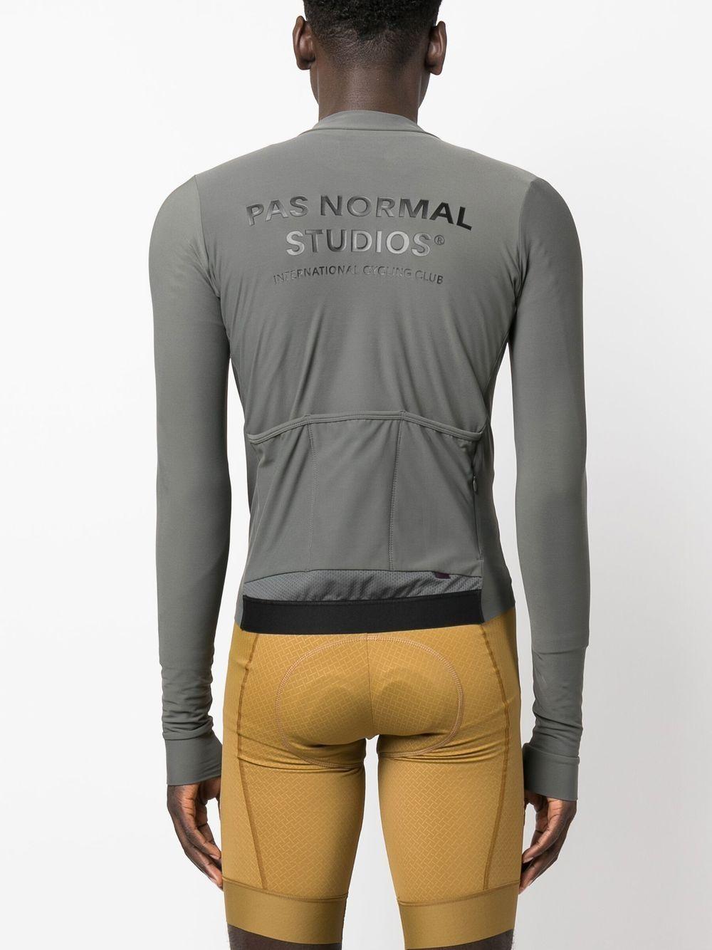 Logo-print zip-up sweatshirt MJ0117H DARK GREY PAS NORMAL STUDIOS 