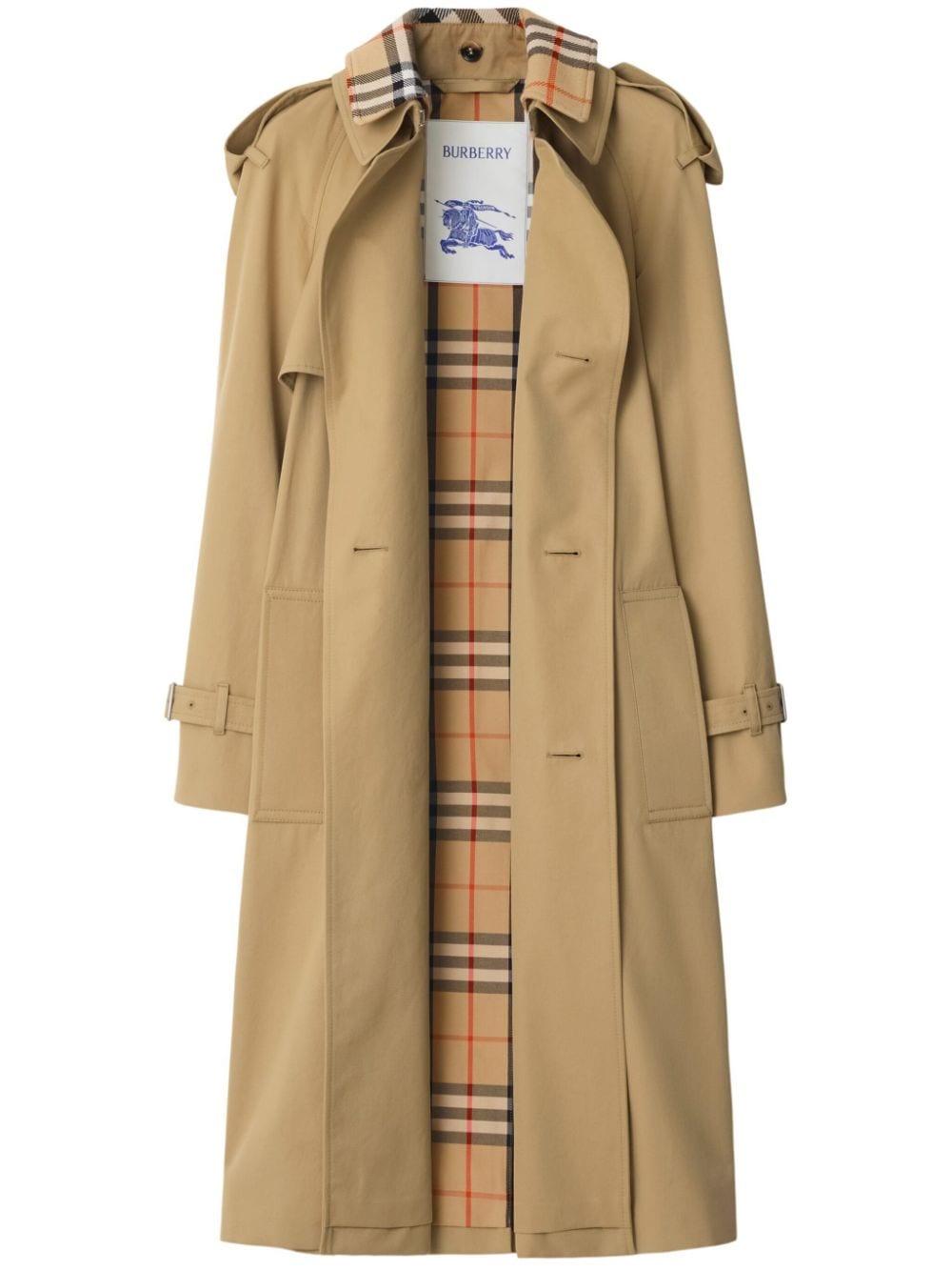 Notched-lapel trench coat<BR/><BR/><BR/> 8091066 B8626 BURBERRY 
